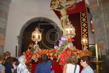 Oficios religiosos del mediodía y procesión del Santo Cristo de Telde (Foto TA)